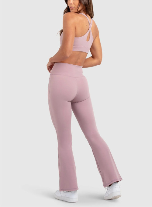 Women's high rise athleisure flared pants moisture wicking yoga leggings