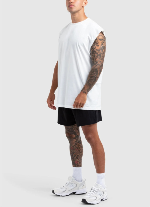 Men's lightweight oversized tank top versatile cotton sleeveless workout tops