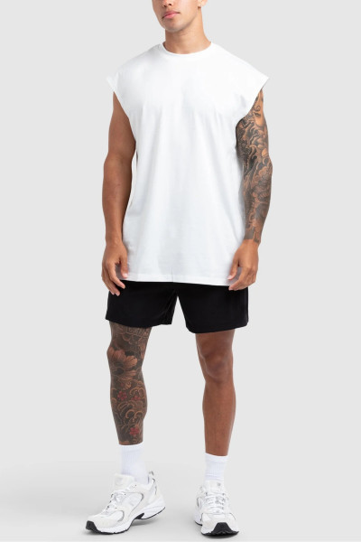 Men's lightweight oversized tank top versatile cotton sleeveless workout tops