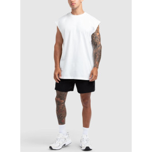 Men's lightweight oversized tank top versatile cotton sleeveless workout tops
