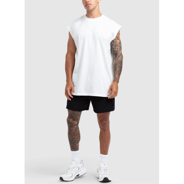 Men's lightweight oversized tank top versatile cotton sleeveless workout tops