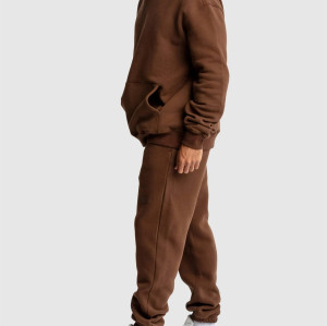 Men's relaxed fit kangaroo pocket hoodies brushed cotton fleece hooded sweatshirts