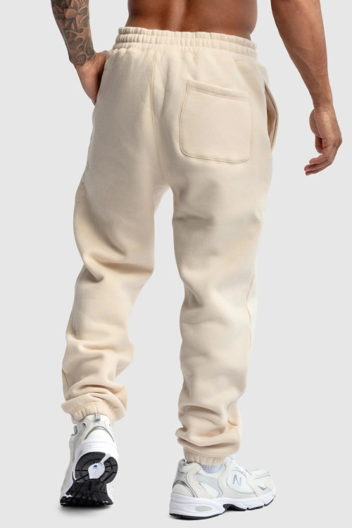 Men's relaxed fit cotton joggers with adjustable drawstrings