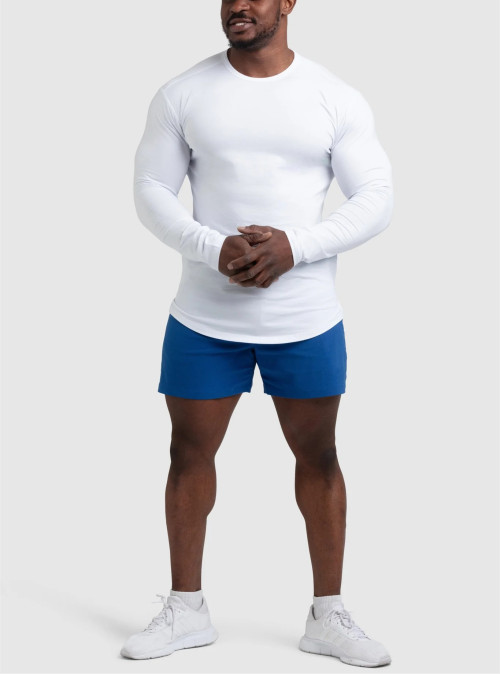 Men's crew neck long sleeve compressive t shirts lightweight workout tees