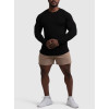 Men's crew neck long sleeve compressive t shirts lightweight workout tees