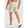 Lightweight 7" woven shorts with side zippers adjustable waist gym shorts
