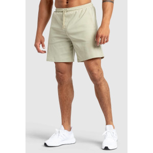 Lightweight 7" woven shorts with side zippers adjustable waist gym shorts