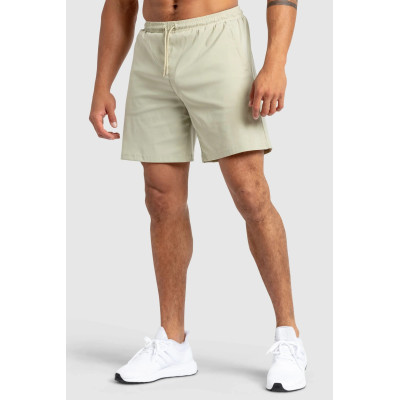 Lightweight 7" woven shorts with side zippers adjustable waist gym shorts