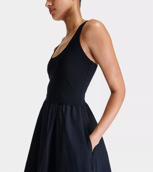 Women's scoop neck mid dress racerback athleisure style tennis clothing
