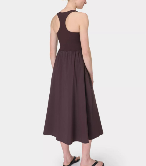 Women's scoop neck mid dress racerback athleisure style tennis clothing