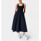 Women's scoop neck mid dress racerback athleisure style tennis clothing