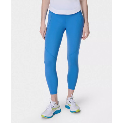 Women's mid rise compressive gym leggings with side pockets