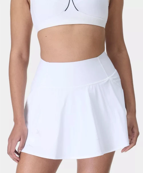 Women's high waist 2 in 1 tennis skirts with mesh pockets lightweight flowy skorts