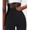 High waist running shorts with side pockets supportive mid length biker shorts