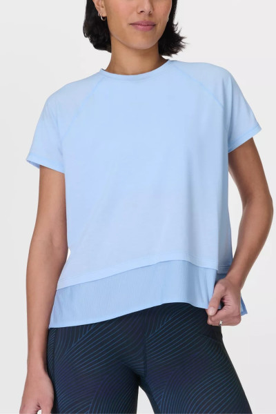 Women's breathable regular fit short sleeve t shirts crew neck sports tees
