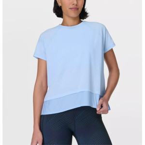 Women's breathable regular fit short sleeve t shirts crew neck sports tees