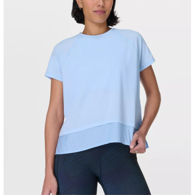 Women's breathable regular fit short sleeve t shirts crew neck sports tees