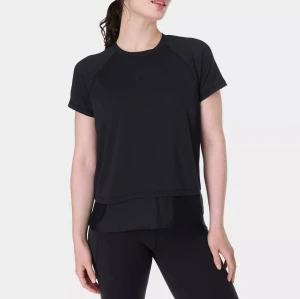 Women's breathable regular fit short sleeve t shirts crew neck sports tees