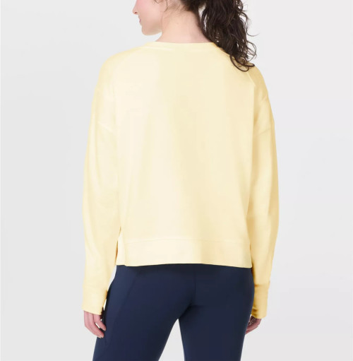 Ultra soft cotton blend crew neck sweatshirts with thumbhole