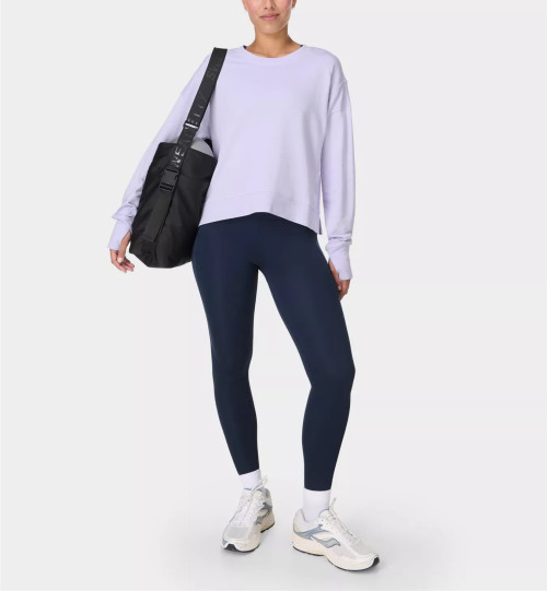 Ultra soft cotton blend crew neck sweatshirts with thumbhole