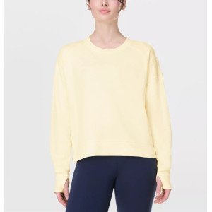 Ultra soft cotton blend crew neck sweatshirts with thumbhole