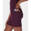 Tummy control compressive biker shorts with side pockets