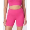 Tummy control compressive biker shorts with side pockets