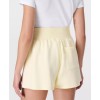 Super high waist athleisure cotton shorts with zipper pockets