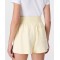 Super high waist athleisure cotton shorts with zipper pockets