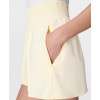Super high waist athleisure cotton shorts with zipper pockets