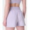 Super high waist athleisure cotton shorts with zipper pockets