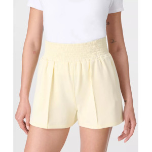 Super high waist athleisure cotton shorts with zipper pockets