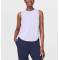 Women's sleeveless ruched top lightweight crew neck tank top