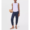 Women's sleeveless ruched top lightweight crew neck tank top