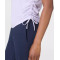 Women's sleeveless ruched top lightweight crew neck tank top