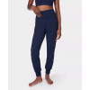 Women's light weight high waisted jogger pants with zipper pockets