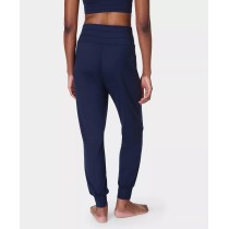 Women's light weight high waisted jogger pants with zipper pockets