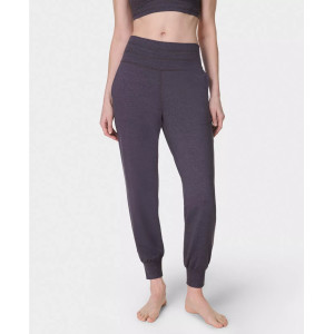 Women's light weight high waisted jogger pants with zipper pockets
