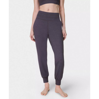 Women's light weight high waisted jogger pants with zipper pockets