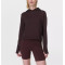 Women's cotton blend long sleeve hooded sweatshirts with thumbholes
