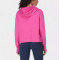 Women's cotton blend long sleeve hooded sweatshirts with thumbholes