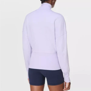 Women's full zipper cotton jackets drop shoulder slim fit coats