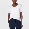 Women's lightweight v neck t shirts breathable short sleeve sports tees