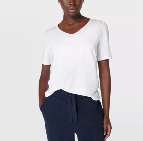 Women's lightweight v neck t shirts breathable short sleeve sports tees