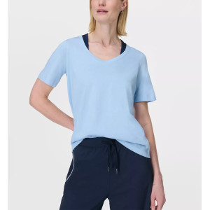 Women's lightweight v neck t shirts breathable short sleeve sports tees
