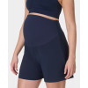 Women's maternity shorts with zip pockets  light weight high rise running shorts