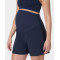 Women's maternity shorts with zip pockets  light weight high rise running shorts
