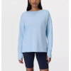 Women's drop shoulder cross back sweatshirts with side split