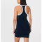 sleeveless scoop neck contrast trim racerback sports dress