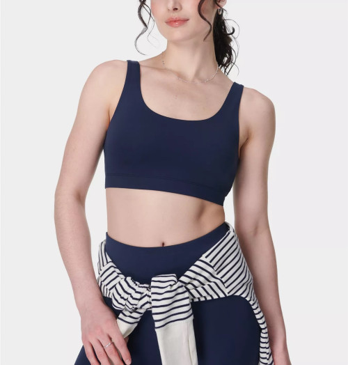 Women's classic scoop bra with removable paddings U back supportive sports bra